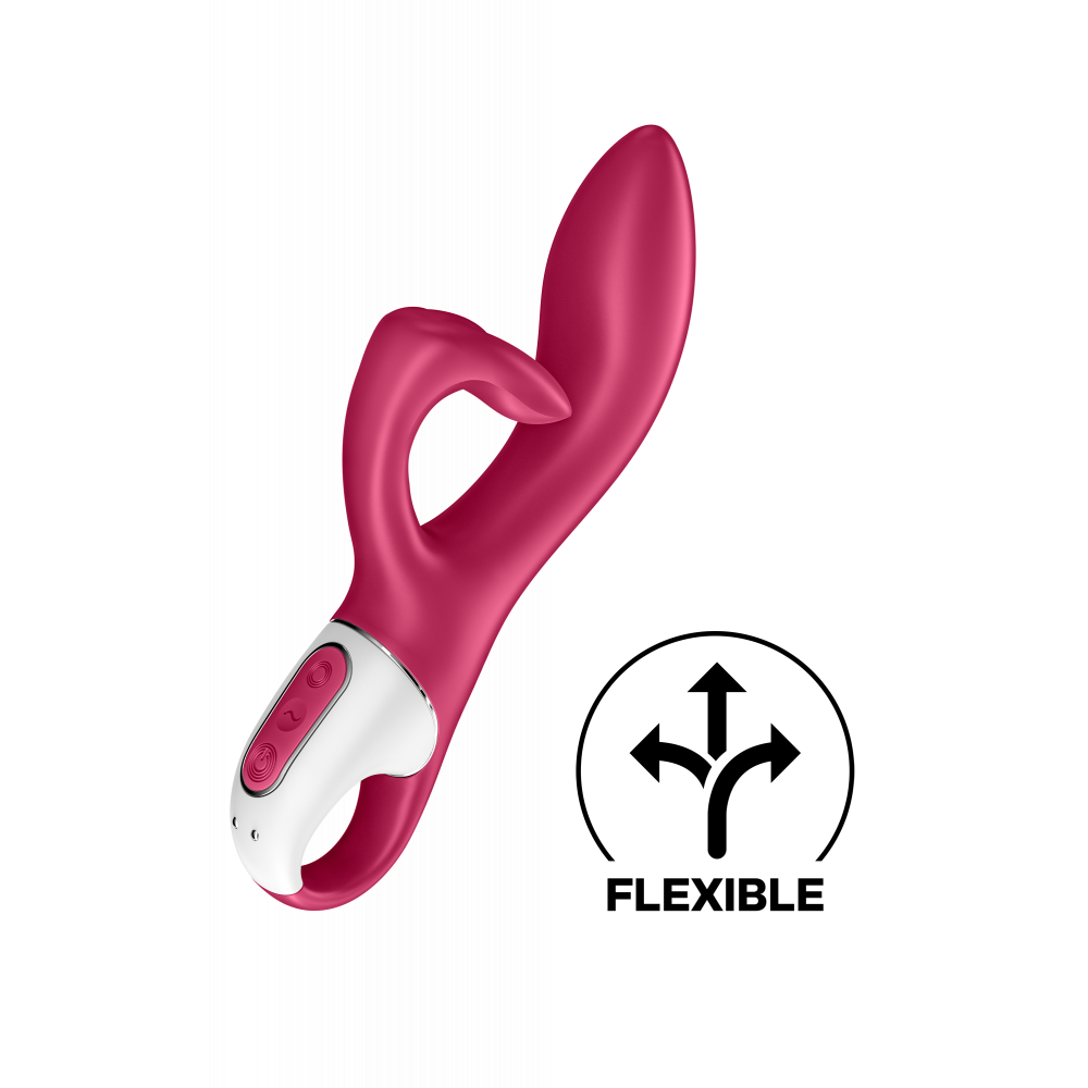 Секс игрушки - Гибкий двойной вибратор SATISFYER EMBRACE ME BERRY 3