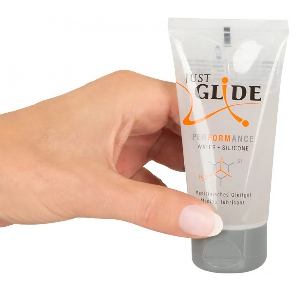 Лубриканты - Гибридный гель-лубрикант Just Glide Performance, 50 ml 1