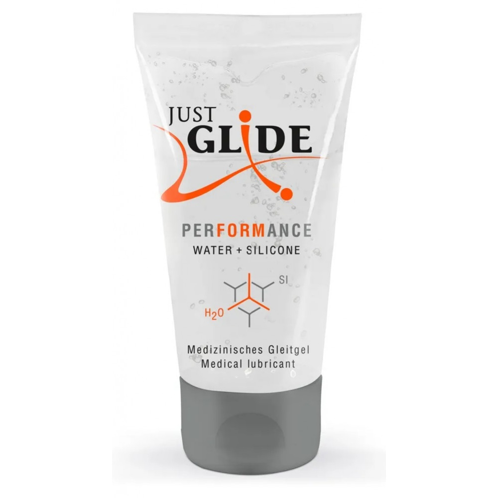 Лубриканты - Гибридный гель-лубрикант Just Glide Performance, 50 ml