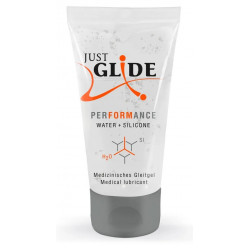 Гибридный гель-лубрикант Just Glide Performance, 50 ml