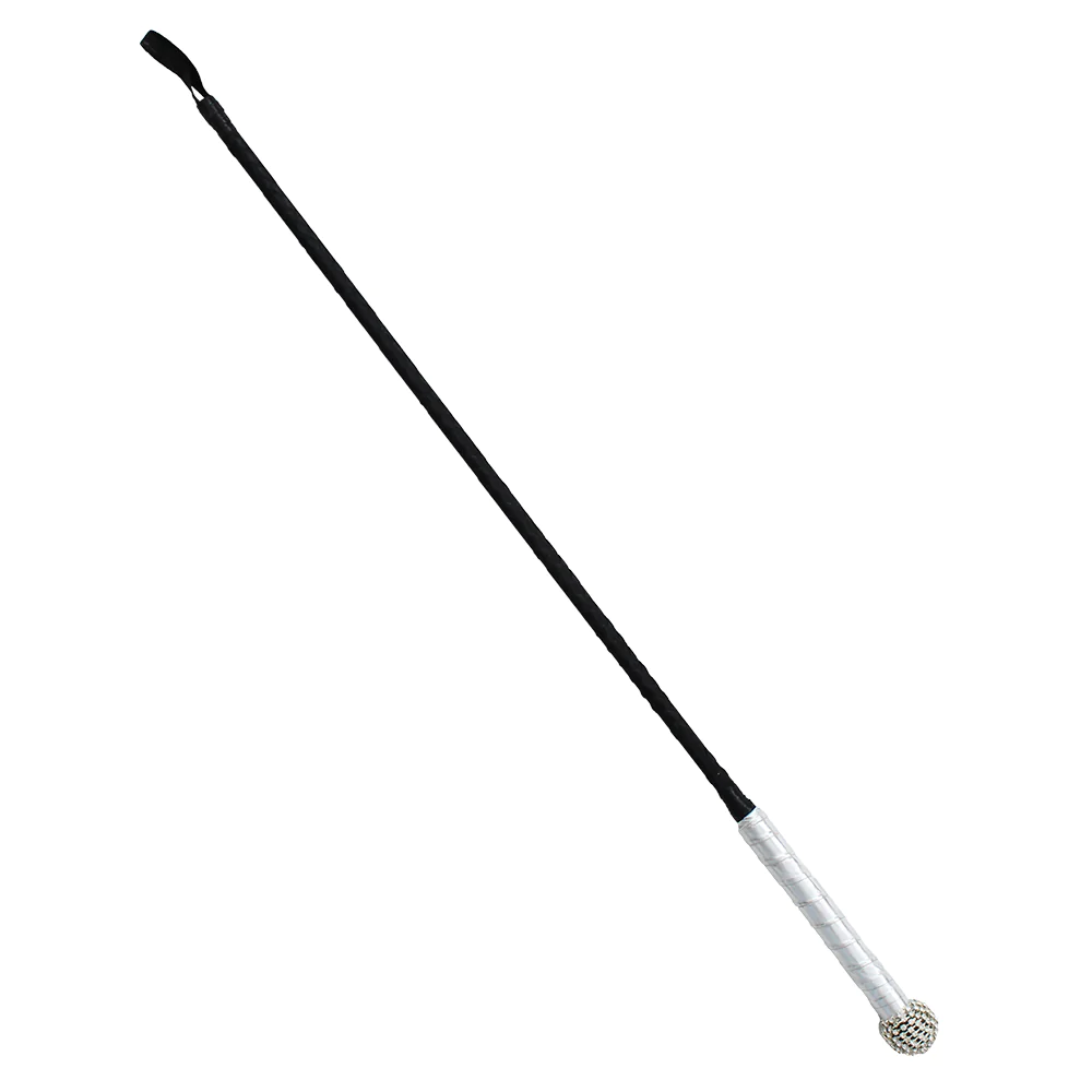 БДСМ игрушки - Кнут с алмазами DS Fetish Whip diamond black