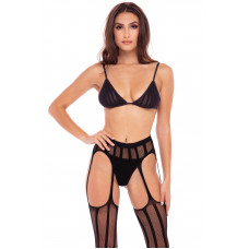 Комплект STRAIGHT UP 3 PC GARTER SET BLACK, S/M