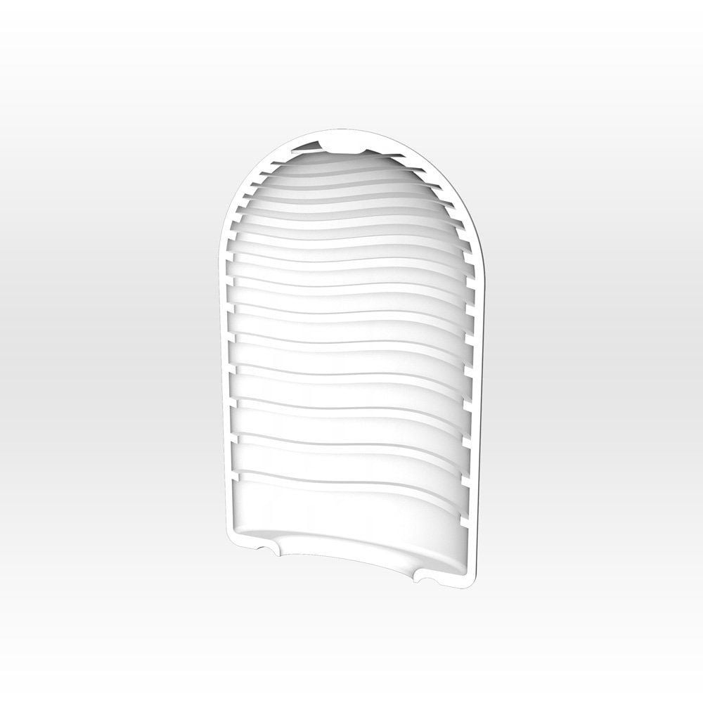 Секс игрушки - Мини мастурбатор нереалистичный Tenga Pocket Wave Line, с рельефом, белый 2