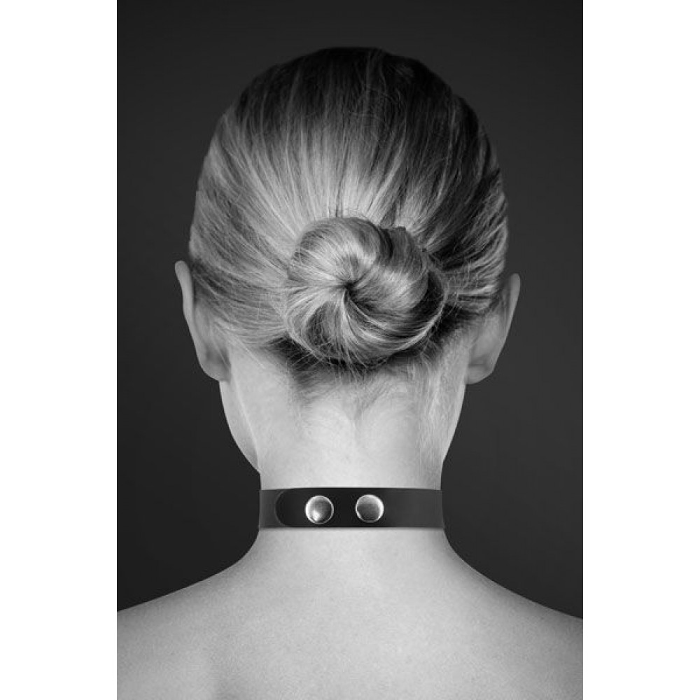 Чокеры, портупеи - Чокер со стразами Bijoux Pour Toi - SEXY, натуральная кожа 2