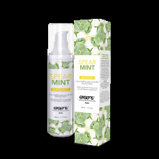 Массажное масло EXSENS Organic Spear Mint 50мл разогревающее, без сахара, без парабенов, съедобное