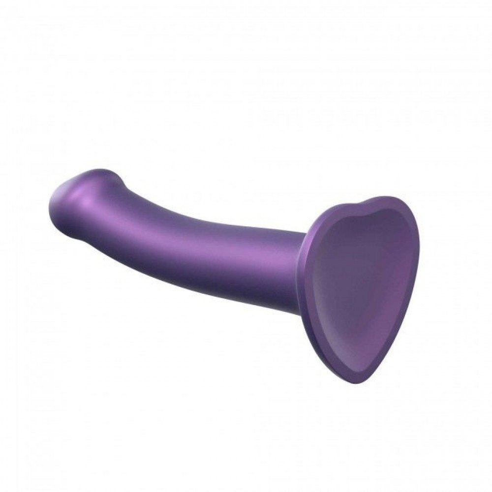 Страпон - Насадка для страпона Strap-On-Me Mono Density Dildo Violet M, диам. 3,3см, однослойный силикон, гибк 4
