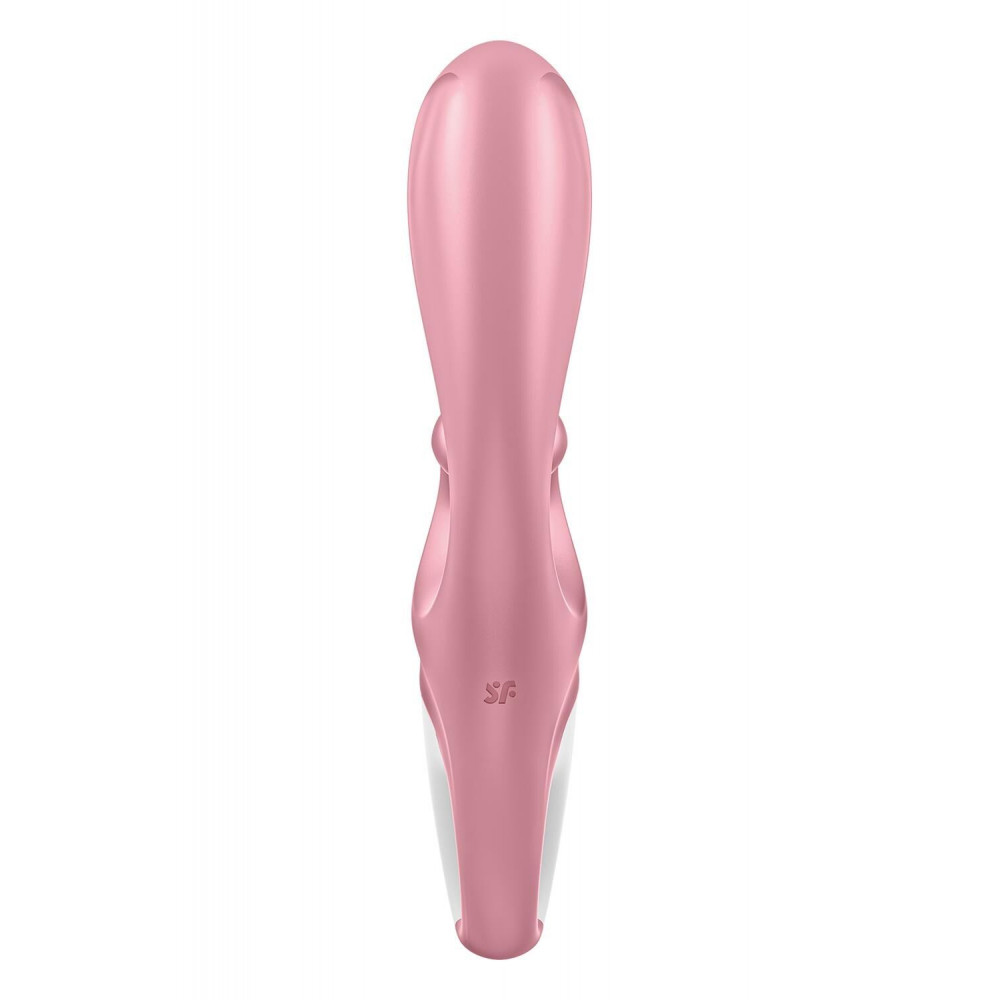 Вибратор-кролик - Смарт вибратор кролик Satisfyer Hug Me Pink, 2 мотора, диаметр 4,2см, широкая клиторальная часть 2