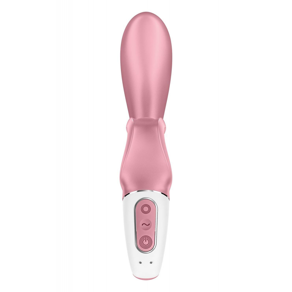 Вибратор-кролик - Смарт вибратор кролик Satisfyer Hug Me Pink, 2 мотора, диаметр 4,2см, широкая клиторальная часть 3
