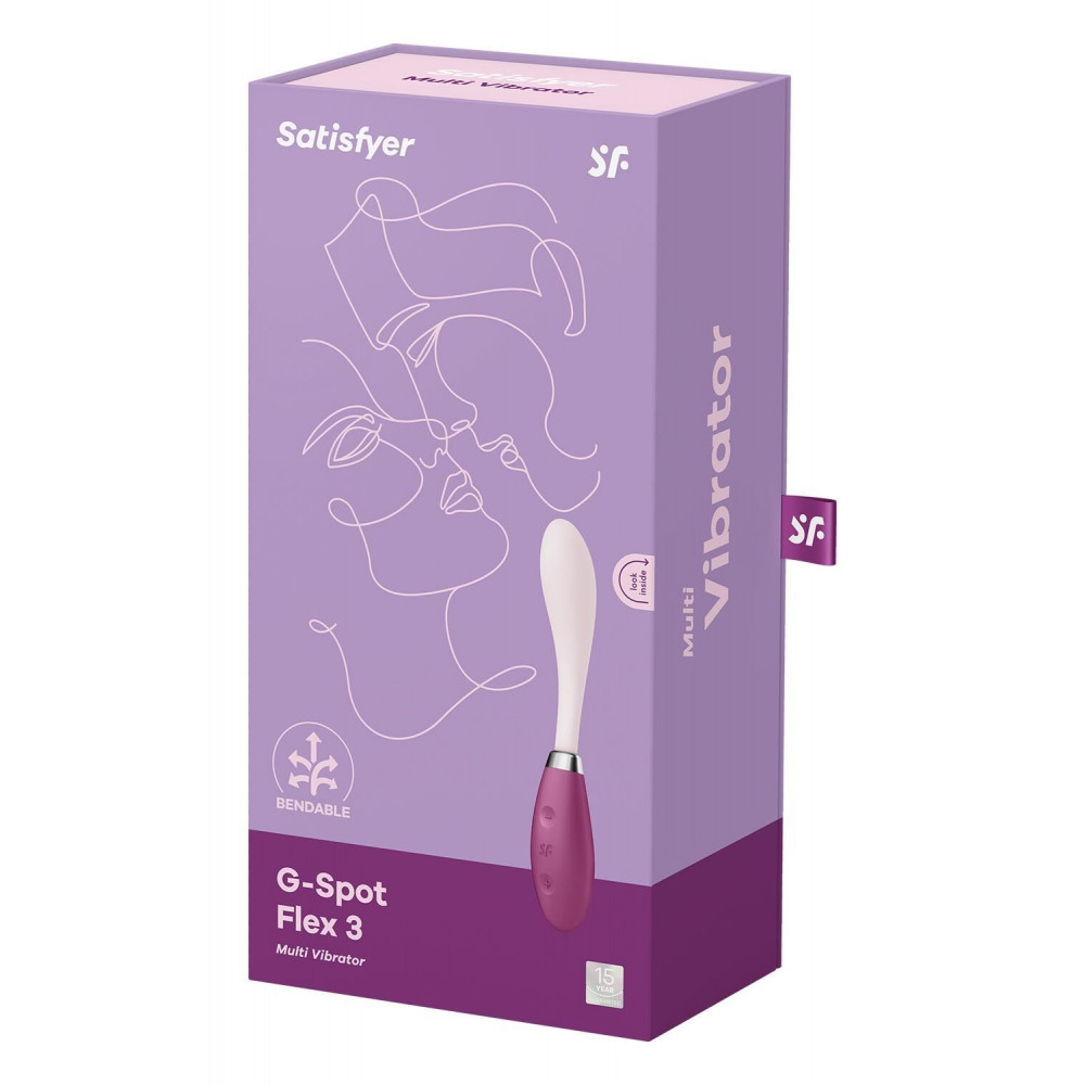 Стимулятор точки G - Вибратор Satisfyer G-Spot Flex 3 Red, гибкий ствол с фиксацией положения 1