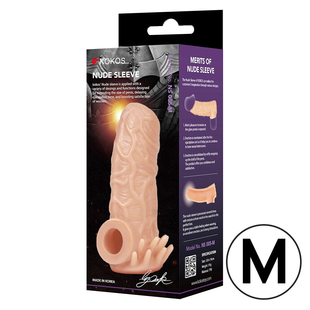 Насадки на член - Насадка на член Kokos Nude Sleeve NS 005 M 2