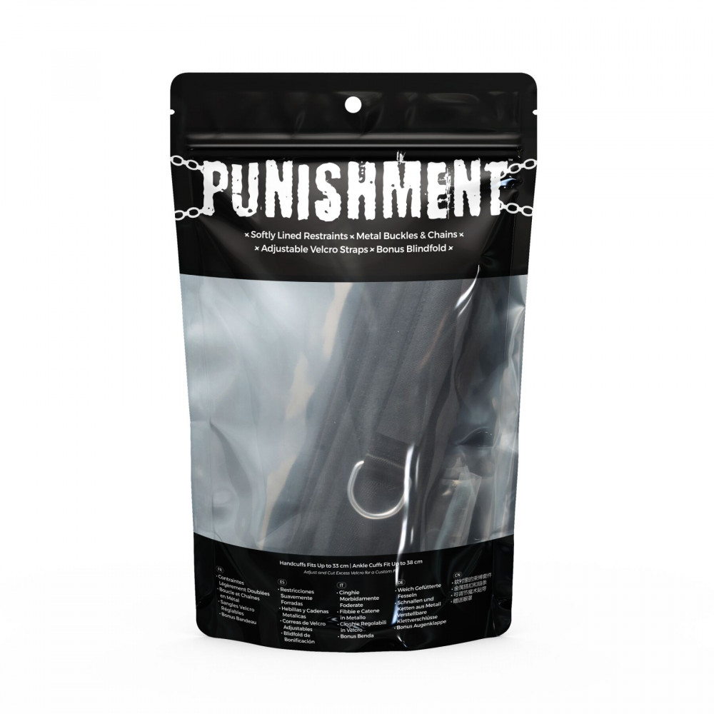 Наручники, веревки, бондажы, поножи - Крестовина Punishment - Hog-Tie – Black 3