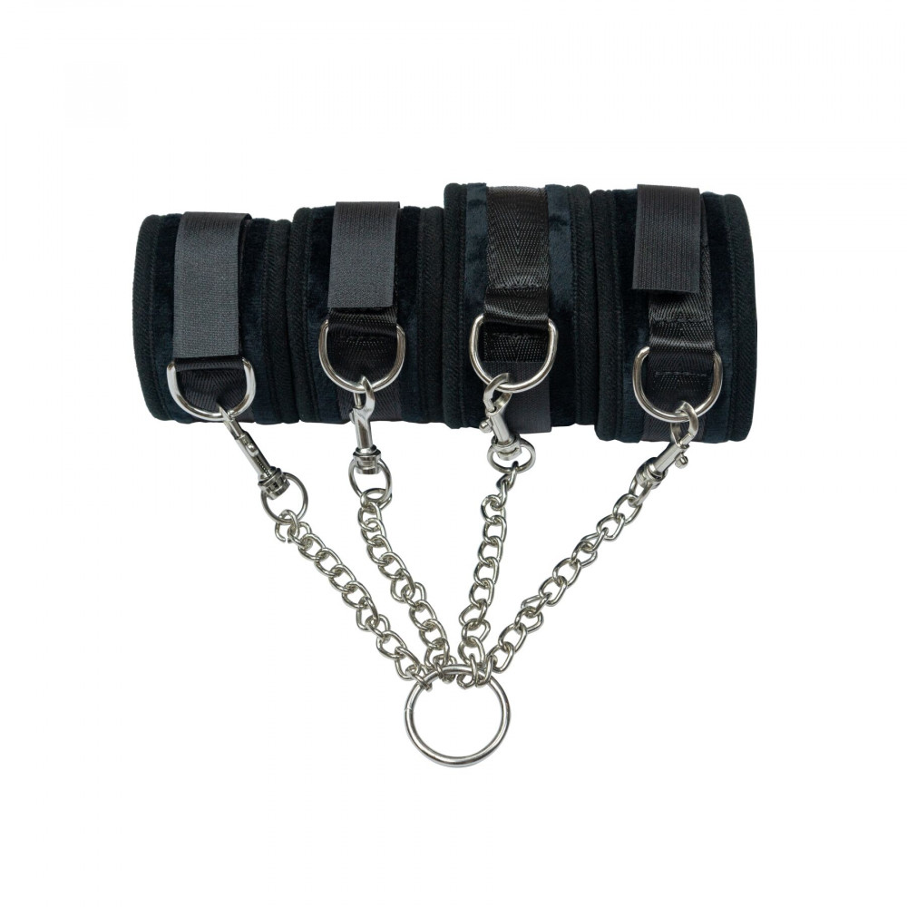 Наручники, веревки, бондажы, поножи - Крестовина Punishment - Hog-Tie – Black 1