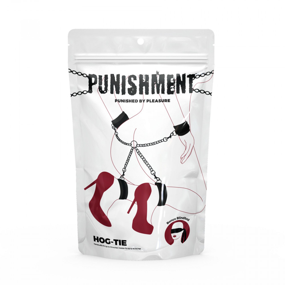 Наручники, веревки, бондажы, поножи - Крестовина Punishment - Hog-Tie – Black 2
