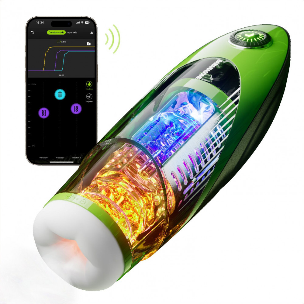 Мастурбаторы с вибрацией - Мастурбатор BANANASOME ROCKET X7 2