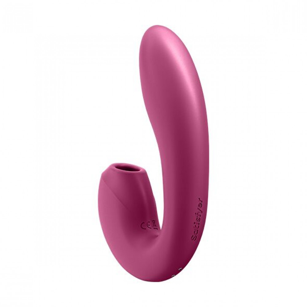 Вибраторы вакуумные - Вакуумный смарт-вибратор Satisfyer Sunray Berry, 4 положение ствола 2