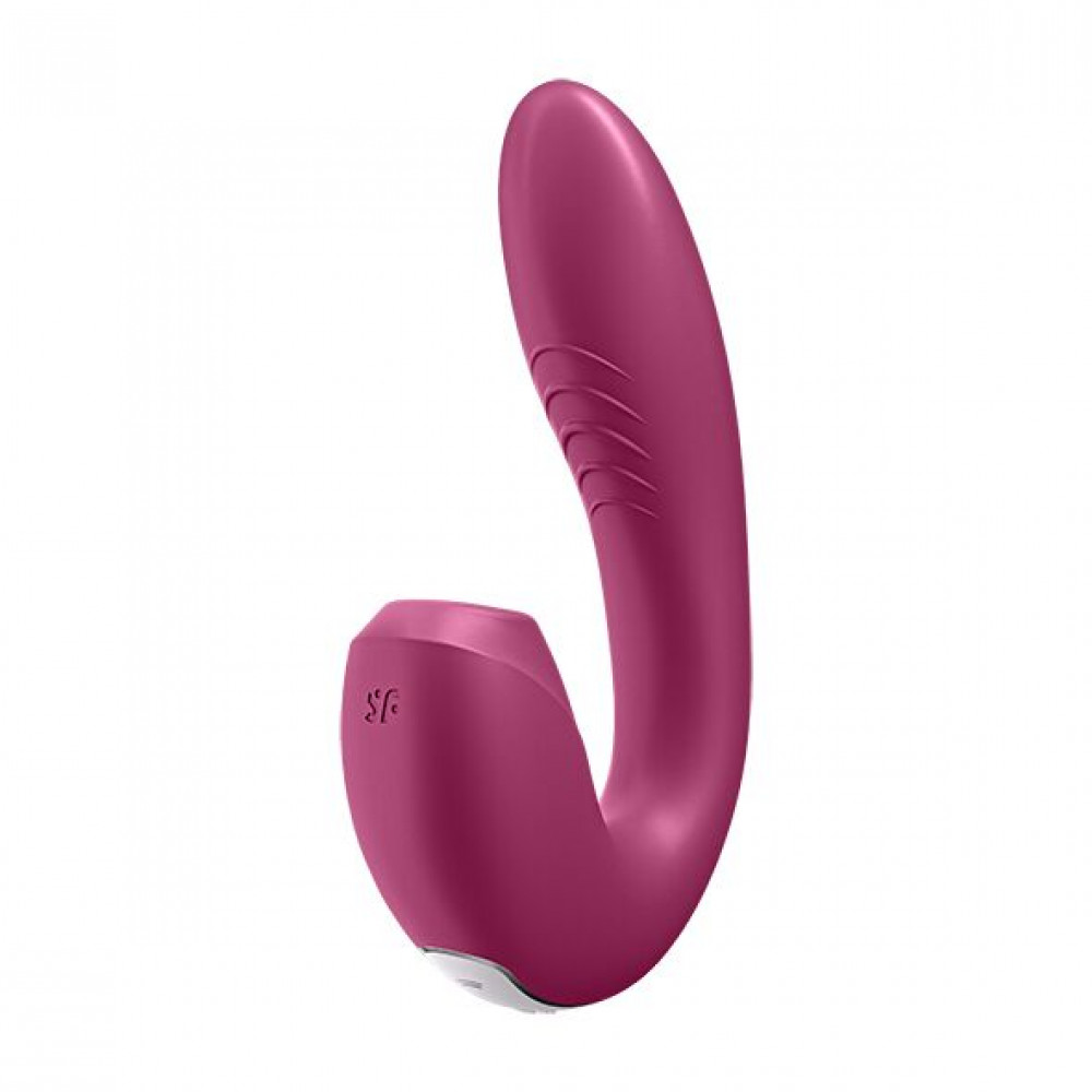 Вибраторы вакуумные - Вакуумный смарт-вибратор Satisfyer Sunray Berry, 4 положение ствола