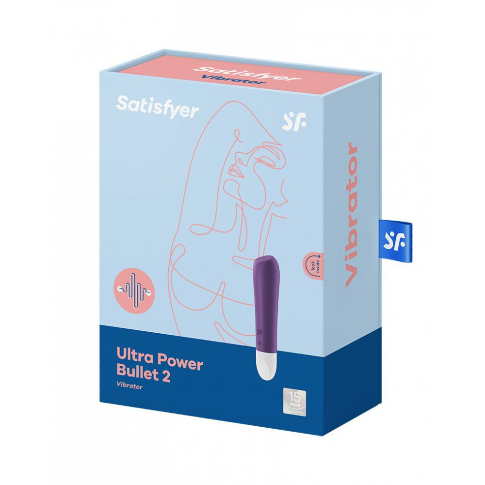 Клиторальный вибратор - Вибропуля перезаряжаемая Ultra Power Bullet 2 Violet 1