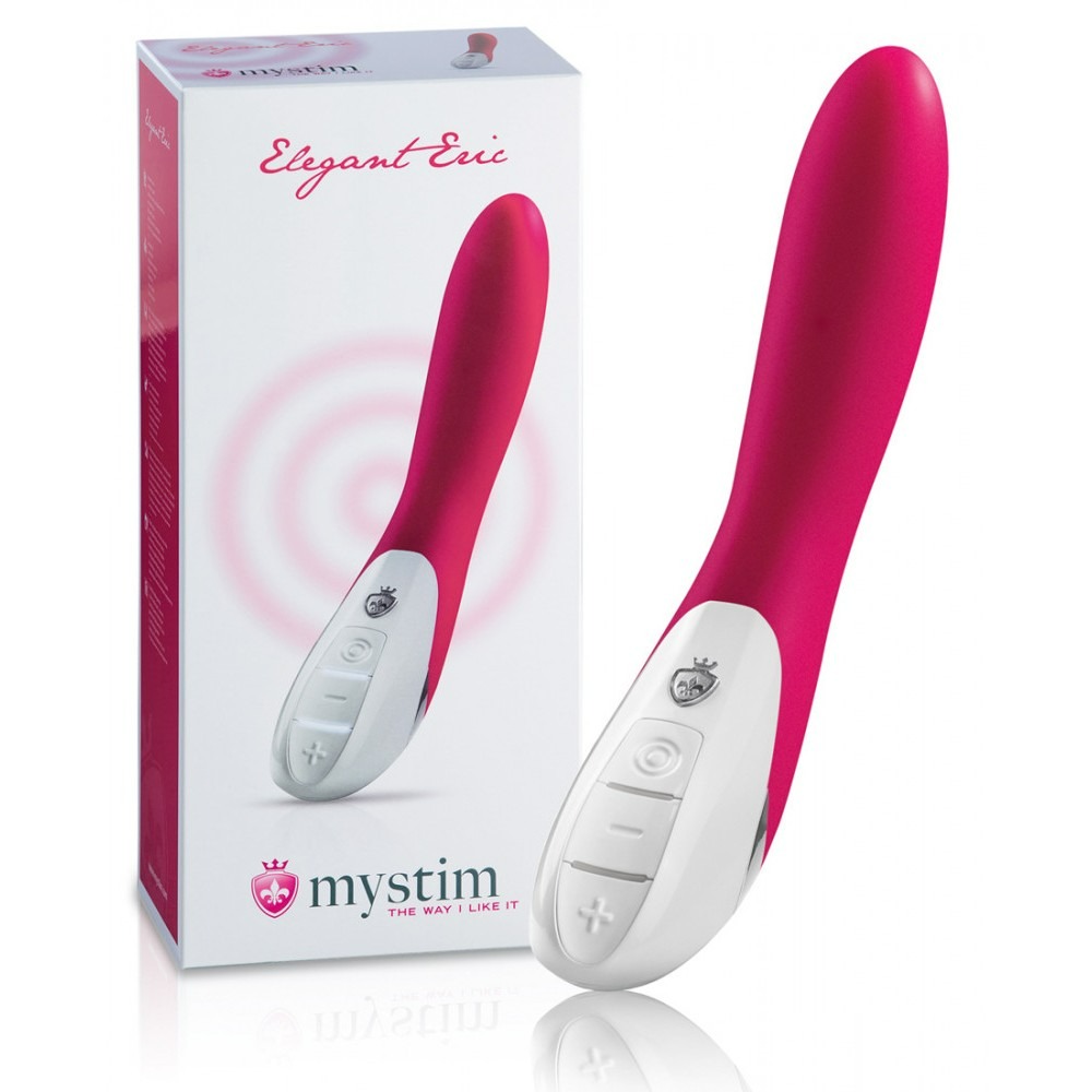 Секс игрушки - Вибратор с электростиммуляцией Mystim Elegant Eric розовый, 27 см х 3.8 см