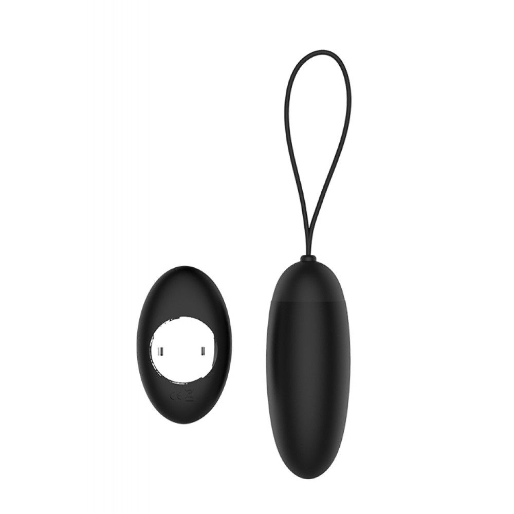 Вагинальные шарики - Виброяйцо с беспроводным пультом DUSKY PLEASER BLACK 1