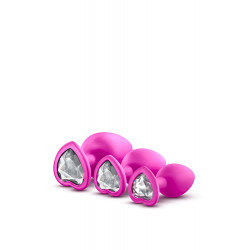 Набор анальных пробок LUXE BLING PLUGS TRAINING KIT PINK