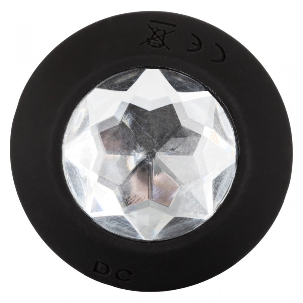 Секс игрушки - Анальная пробка с вибрацией Crystal Probe камень прозрачный California Exotic 3