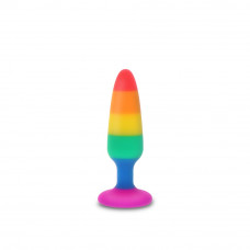 Анальная пробка TOY JOY Twink, M, разноцветная, 11 х 3 см