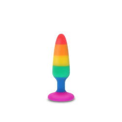 Анальная пробка TOY JOY Twink, M, разноцветная, 11 х 3 см