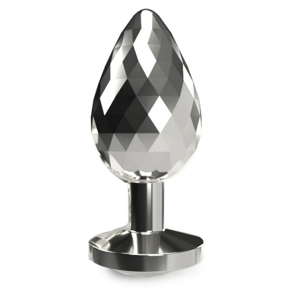 Секс игрушки - Анальная пробка ToyJoy Anal Play Disco Diamond серебристая, Small 1