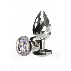 Анальная пробка ToyJoy Anal Play Disco Diamond серебристая, Small