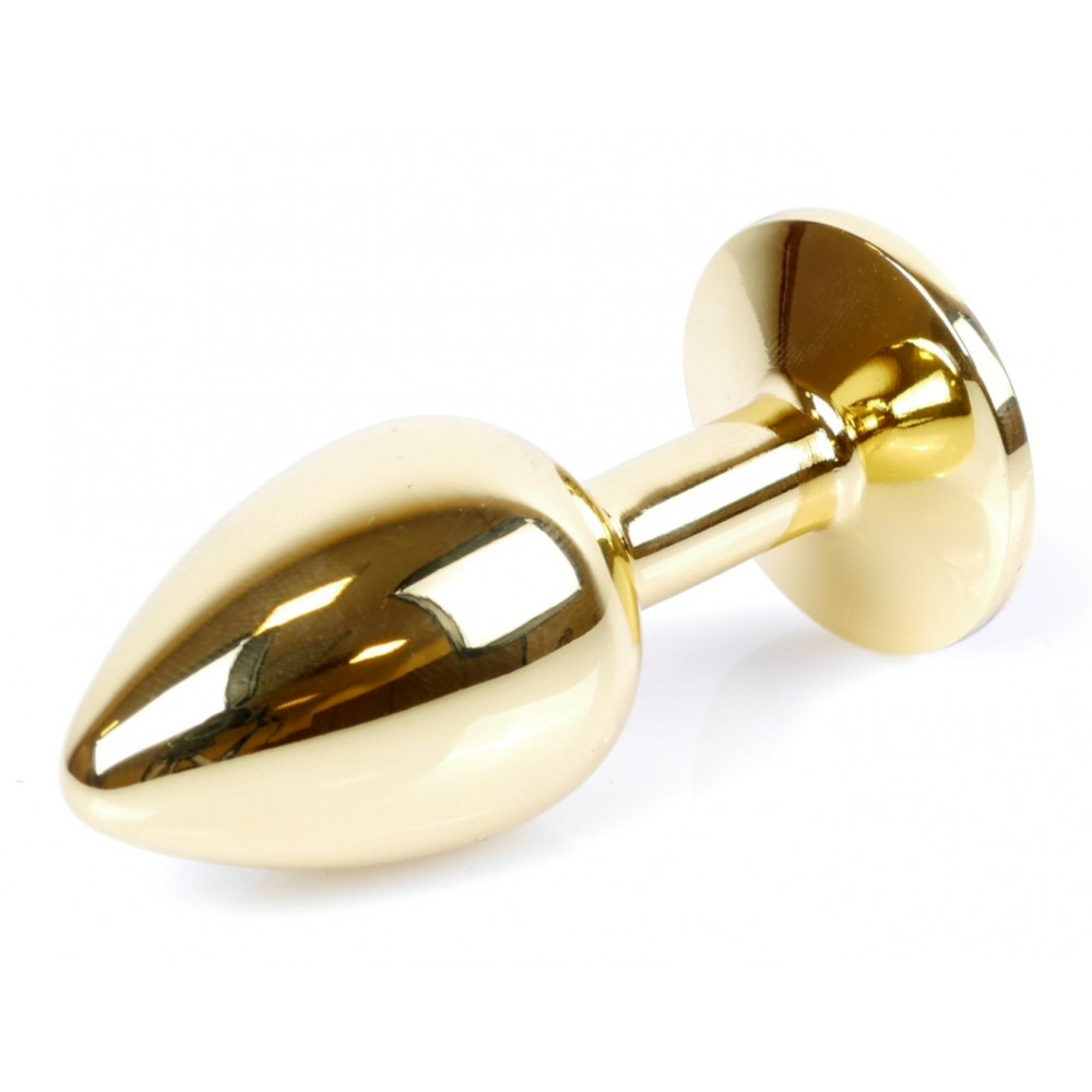 Анальные игрушки - Анальная пробка Boss Series - Jewellery Gold PLUG Light Blue S, BS6400022 6