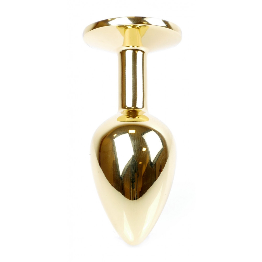 Анальные игрушки - Анальная пробка Boss Series - Jewellery Gold PLUG Light Blue S, BS6400022 3