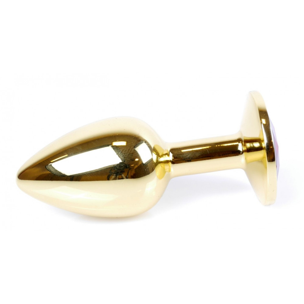 Анальные игрушки - Анальная пробка Boss Series - Jewellery Gold PLUG Light Blue S, BS6400022 5