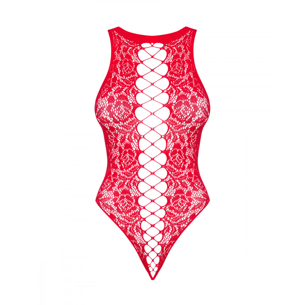 Эротическое белье - Боди Obsessive B120 teddy red S/M/L 2