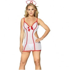 Костюм медсестры L/XL Sunspice, белый, 3 предмета