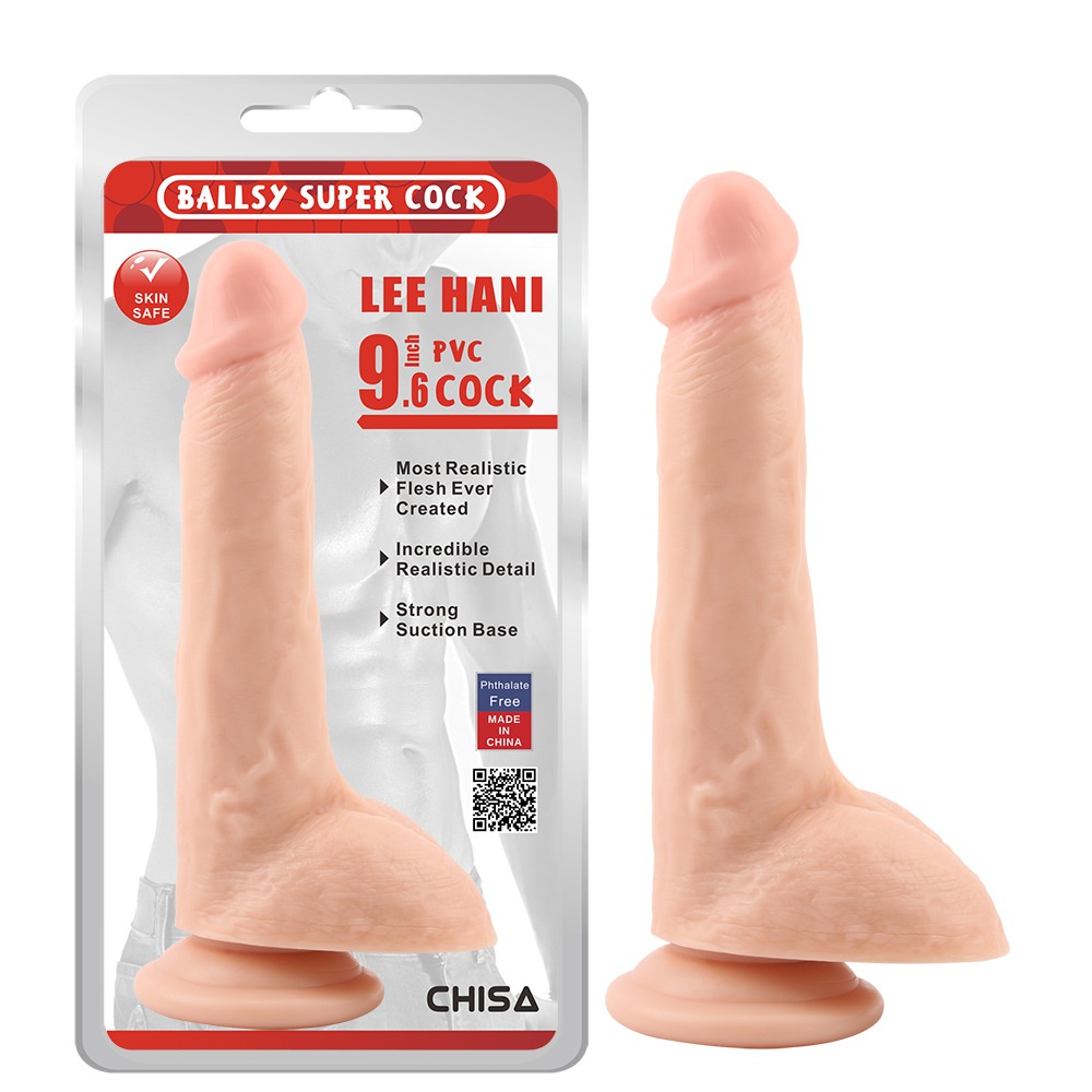 Секс игрушки - Фаллоимитатор реалистичный Chisa Ballsy Super Cock Lee Hani с мошонкой на присоске, телесный