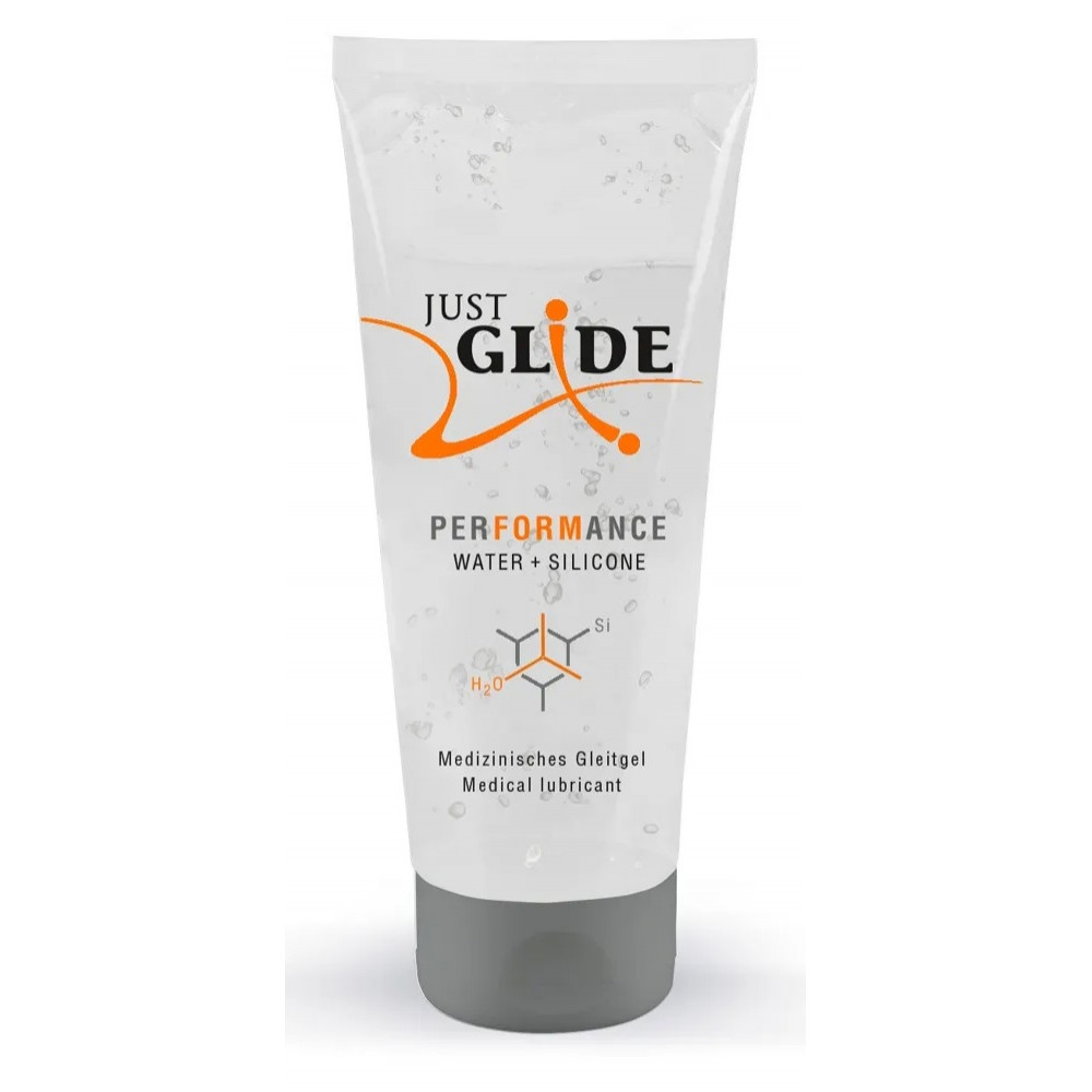Лубриканты - Гибридный гель-лубрикант Just Glide Performance, 200 ml