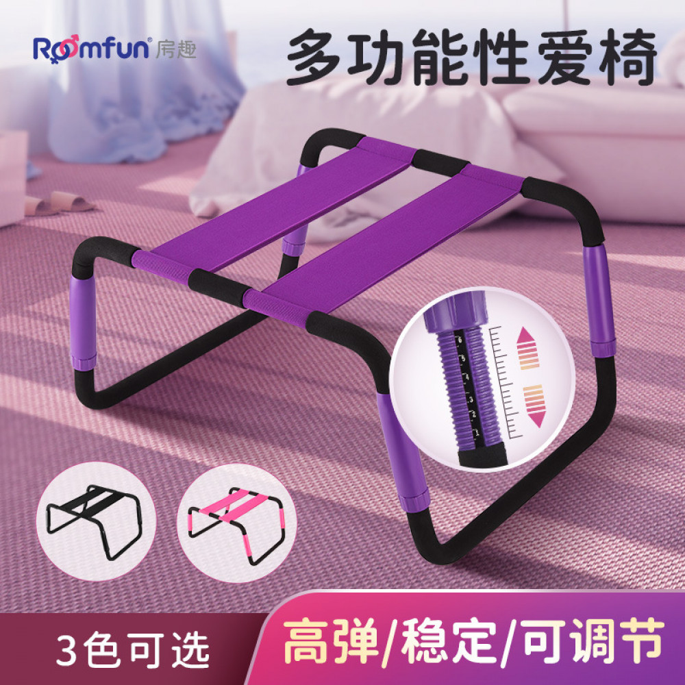 Секс игрушки - Компактный стул для секса Roomfun Easy Detachable Sex Chair фиолетовый 8