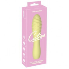 Мини-вибратор с рельефом You2Toys Cuties 3, желтый