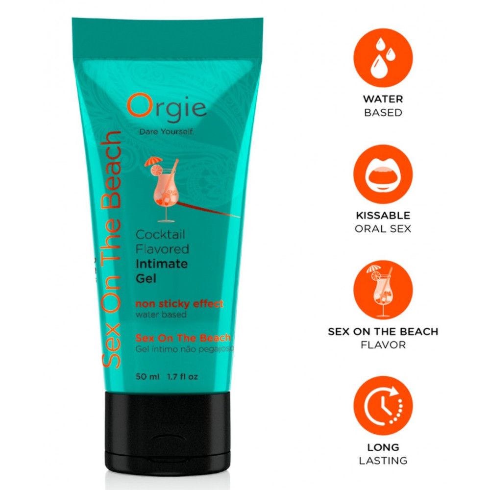 Лубриканты - Оральный лубрикант Orgie Cocktail Flavored Intimate Gel - Sex On The Beach, 50 ml 3