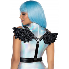 Портупея с крыльями Leg Avenue Furry angel wing body harness O/S