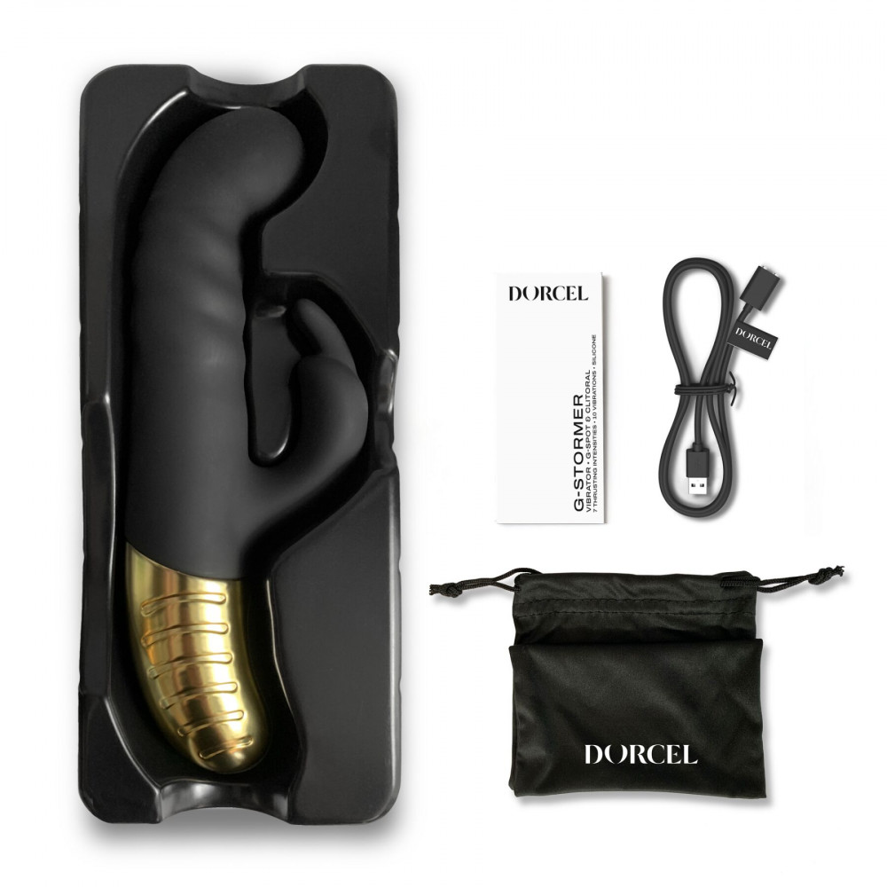 Вибраторы пульсаторы - Вибратор Dorcel G-STORMER с возвратно-поступательным движением головки, стимуляция точки G 6