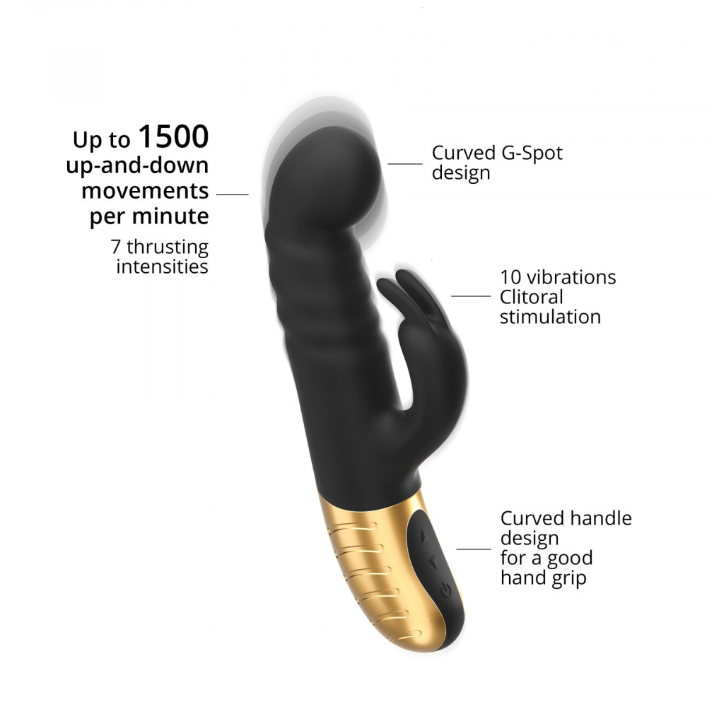 Вибраторы пульсаторы - Вибратор Dorcel G-STORMER с возвратно-поступательным движением головки, стимуляция точки G 10