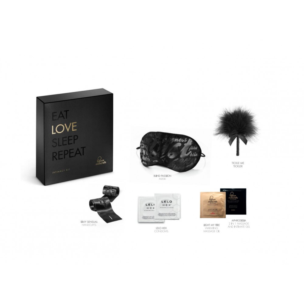 Подарочные наборы - Подарочный набор Bijoux Indiscrets INTIMACY LOVE (black) 5