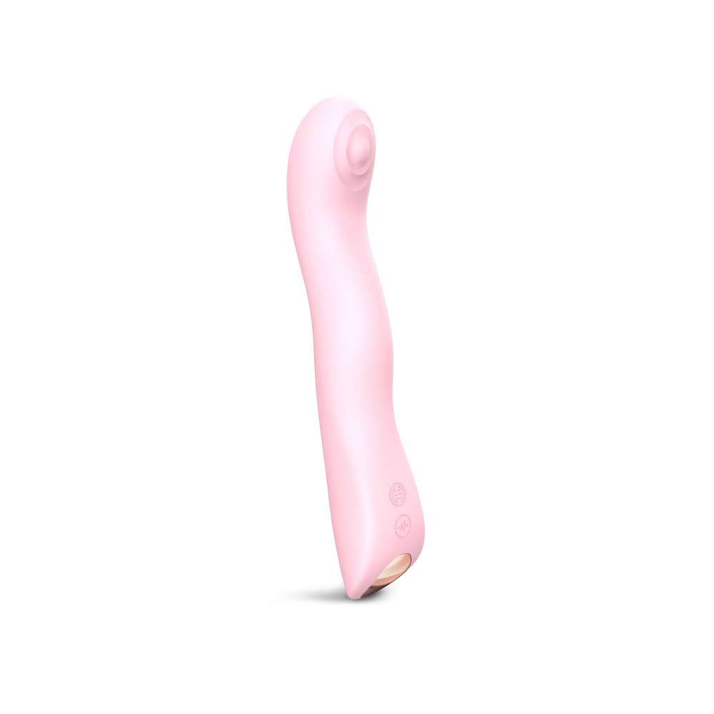 Стимулятор точки G - Вибратор Love To Love SWAP - BABY PINK, с пульсирующей жемчужиной для точки G, 3 мотора, гнется