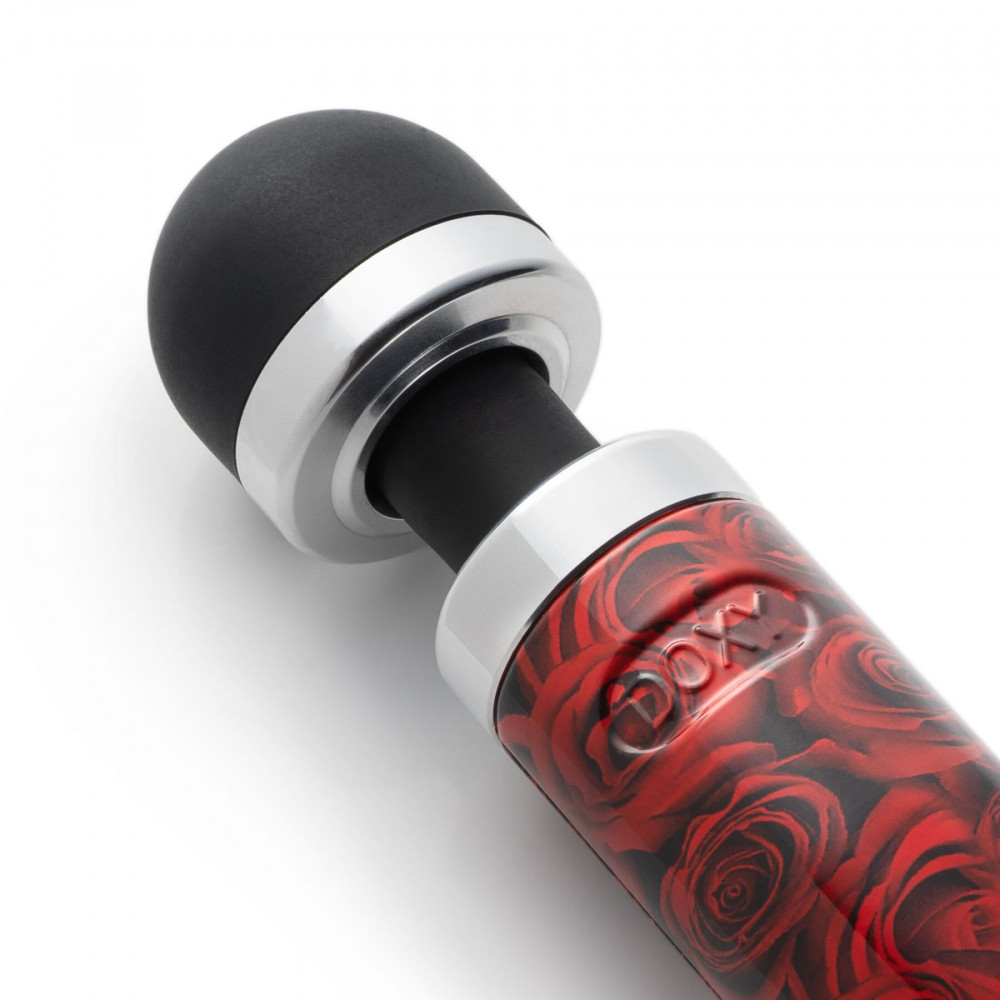 Вибромассажеры - Вибромассажер DOXY Die Cast 3R - ROSE PATTERN, очень мощный, перезаряжаемый, металлический корпус 2