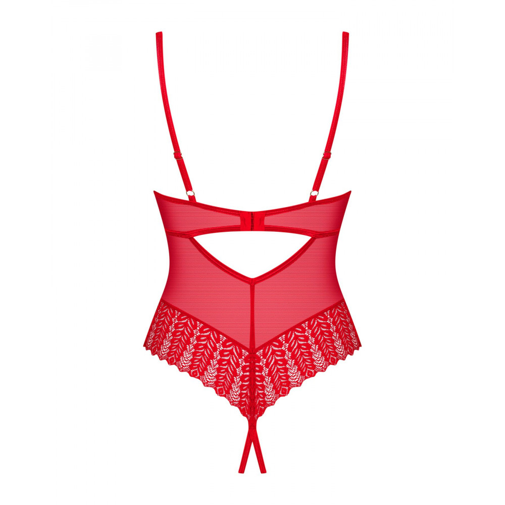 Эротическое боди - Боди Obsessive Ingridia crotchless teddy XS/S 4