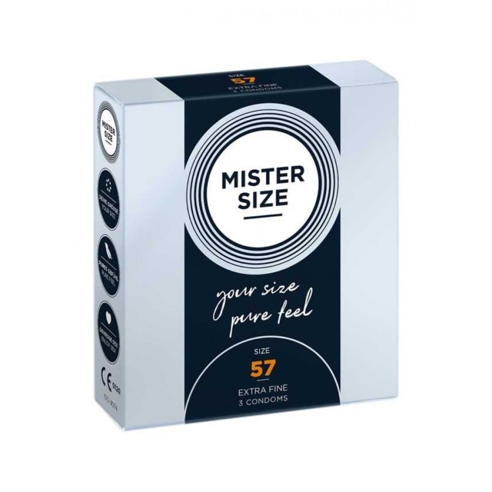Лубриканты - Презервативы Mister Size 57mm pack of 3