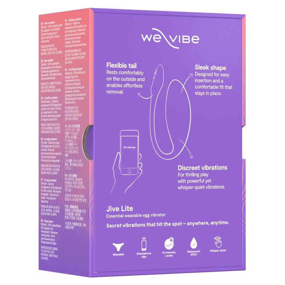 Виброяйцо - Смарт-виброяйцо We-Vibe Jive Lite Purple 11
