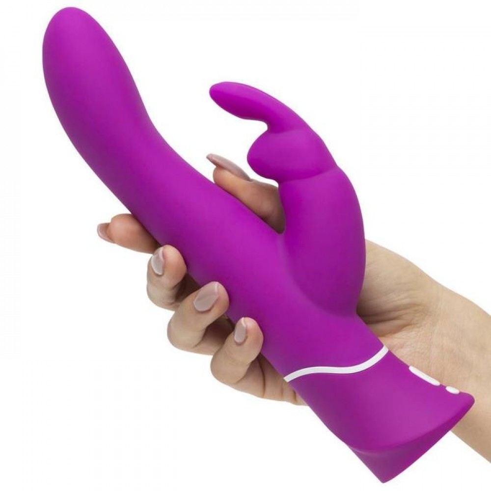 Вибратор-кролик - Вибратор кролик с поступательными движениям Happy Rabbit Curve Thrusting 2