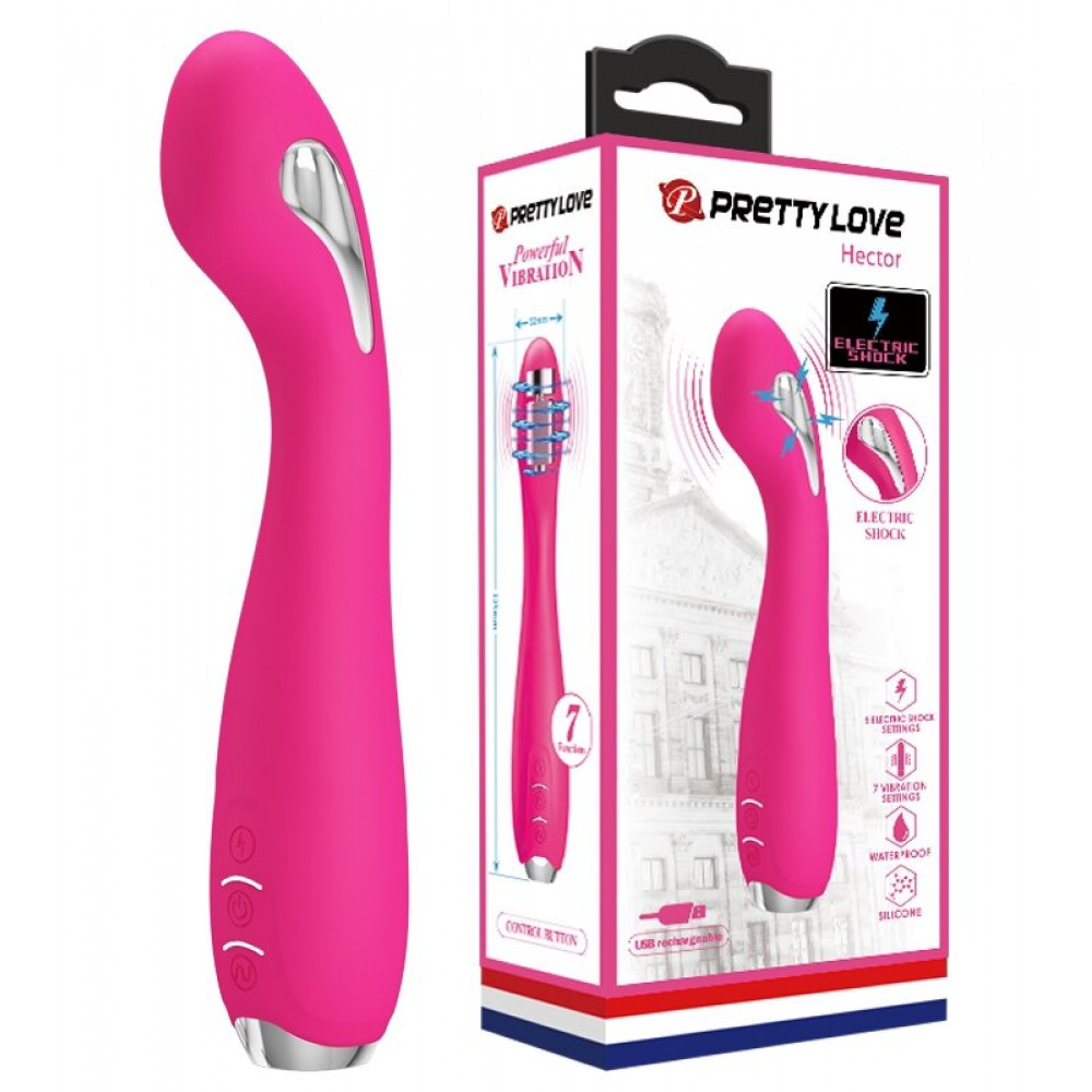 Вибратор - Вибратор Pretty Love - HECTOR G-SPOT VIBRATOR с электростимуляцией, BI-014765-1